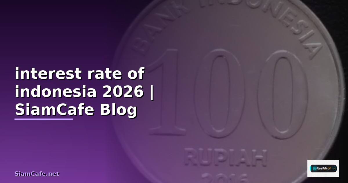 interest rate of indonesia