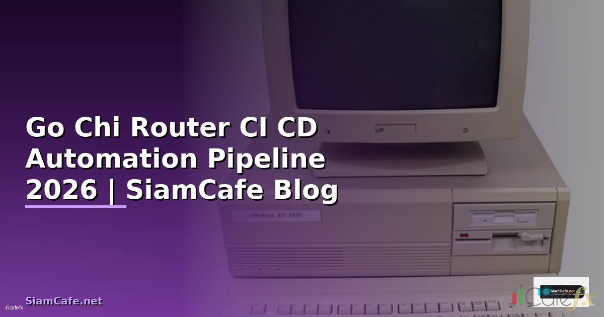 Go Chi Router CI CD Automation Pipeline — คู่มือฉบับสมบูรณ์ 2026