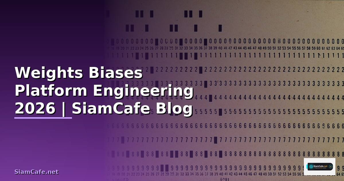 Weights Biases Platform Engineering