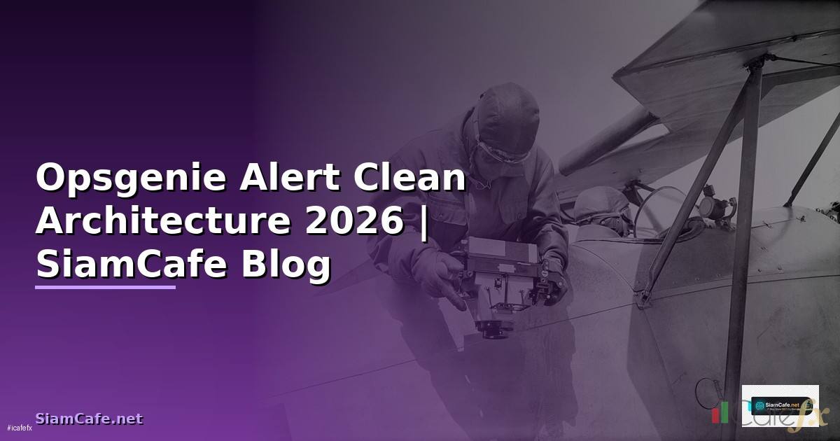 Opsgenie Alert Clean Architecture