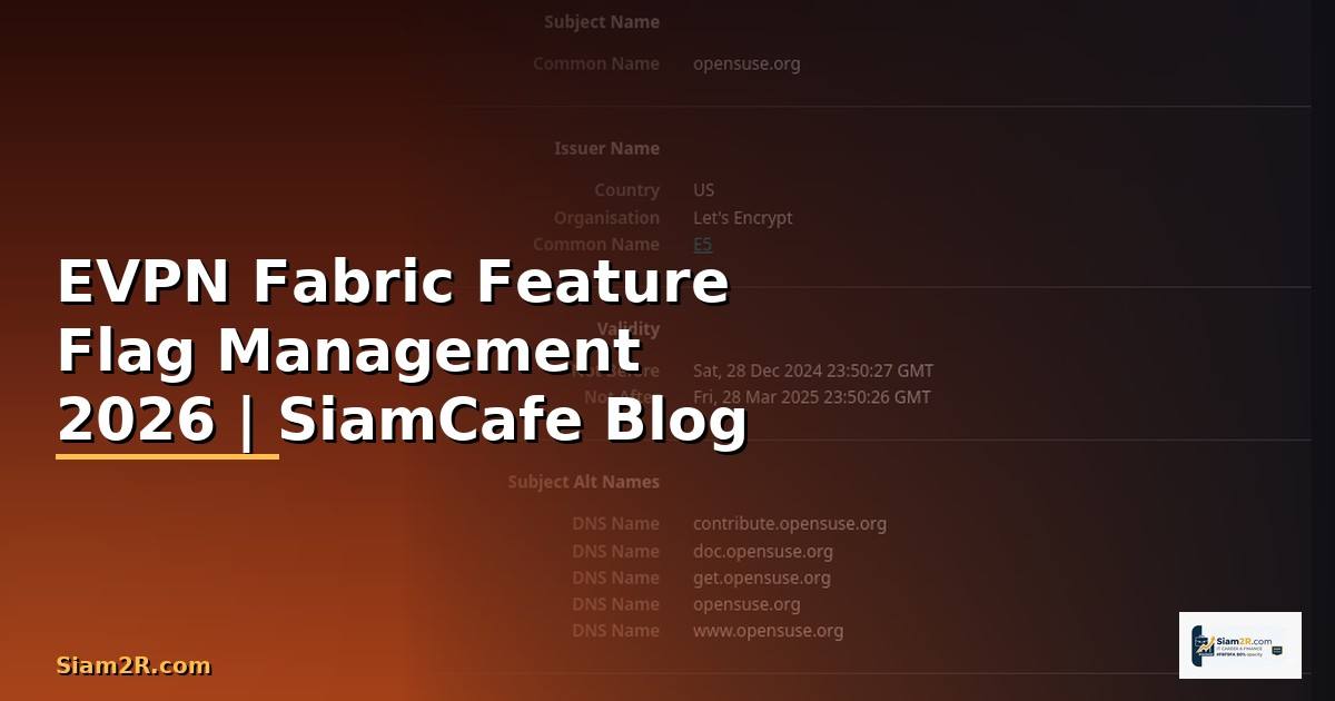EVPN Fabric Feature Flag Management