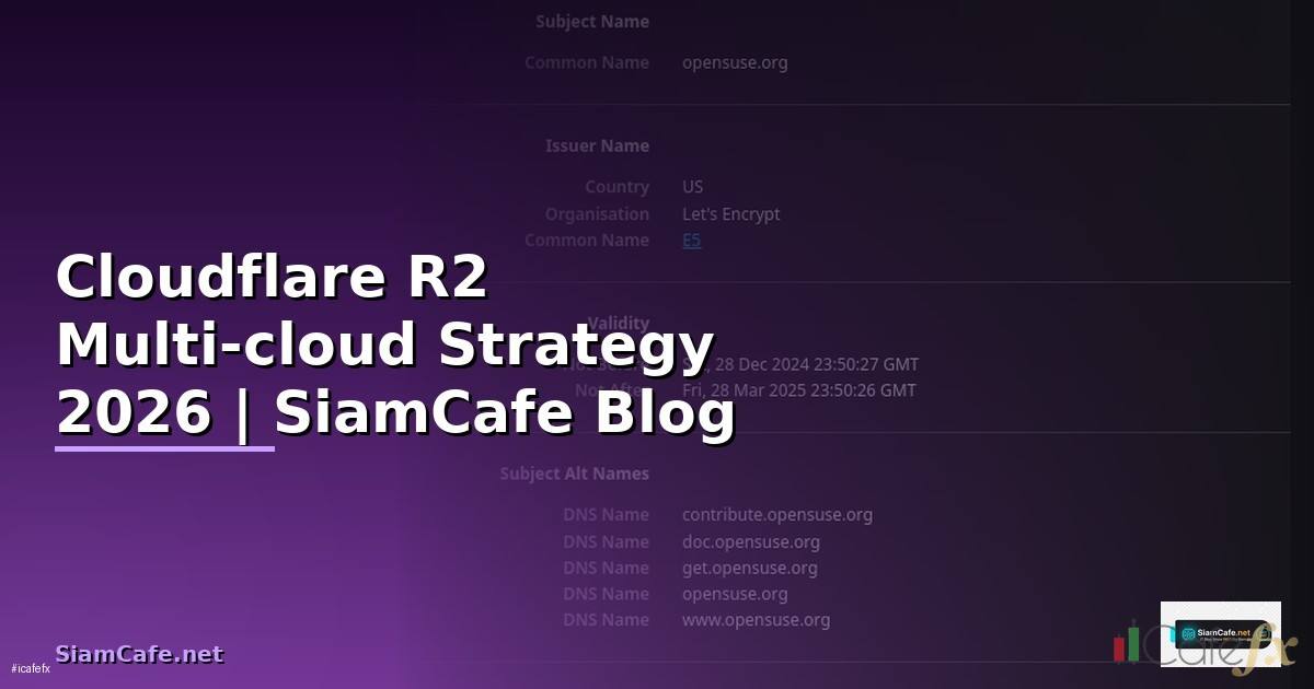 Cloudflare R2 Multi-cloud Strategy