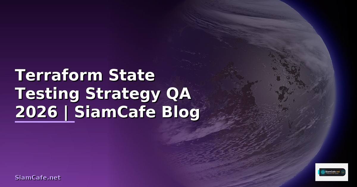 Terraform State Testing Strategy QA