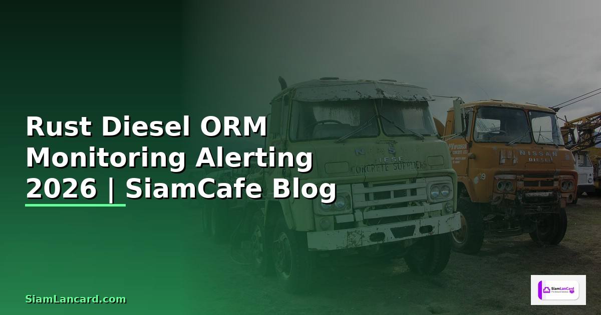 Rust Diesel ORM Monitoring และ Alerting