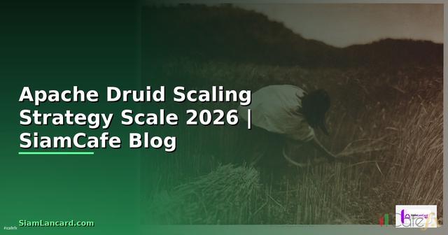 Apache Druid Scaling Strategy วิธี Scale