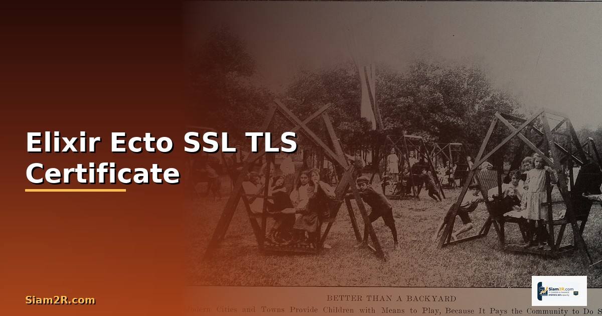 Elixir Ecto SSL TLS Certificate —