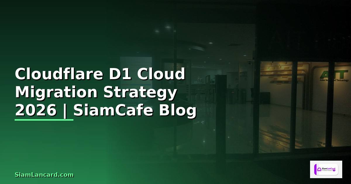 Cloudflare Cloud Migration Strategy