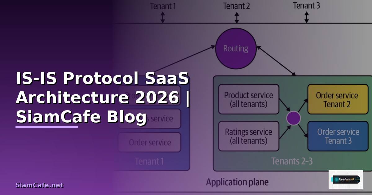 IS-IS Protocol SaaS Architecture —