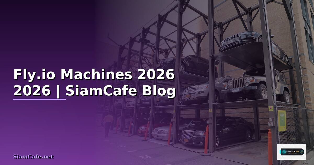 Fly.io Machines คู่มือฉบับสมบูรณ์ 2026 — คู่มือฉบับสมบูรณ์ 2026