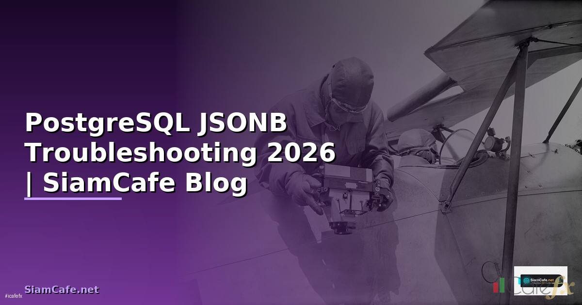 PostgreSQL JSONB Troubleshooting แก้ปัญหา — คู่มือฉบับสมบูรณ์ 2026