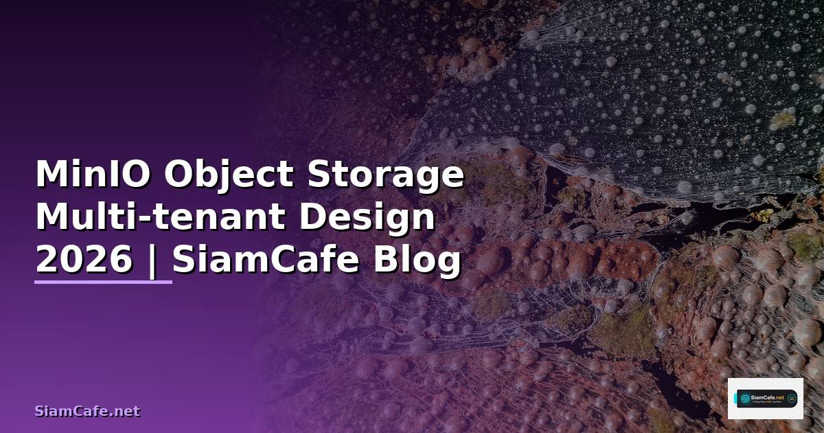 MinIO Object Storage Multi-tenant Design