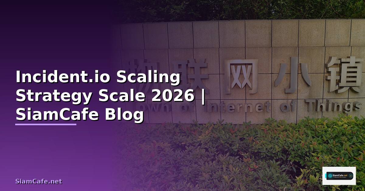 Incident.io Scaling Strategy วิธี Scale