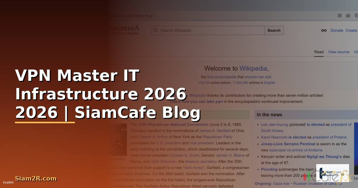 VPN Master คืออะไร — คู่มือ IT Infrastructure