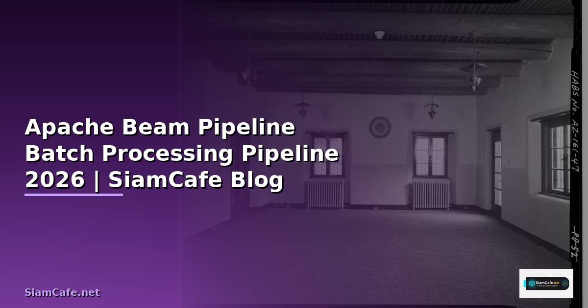 Apache Beam Pipeline Batch Processing Pipeline