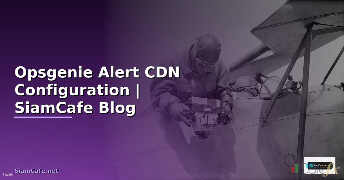Opsgenie Alert CDN Configuration