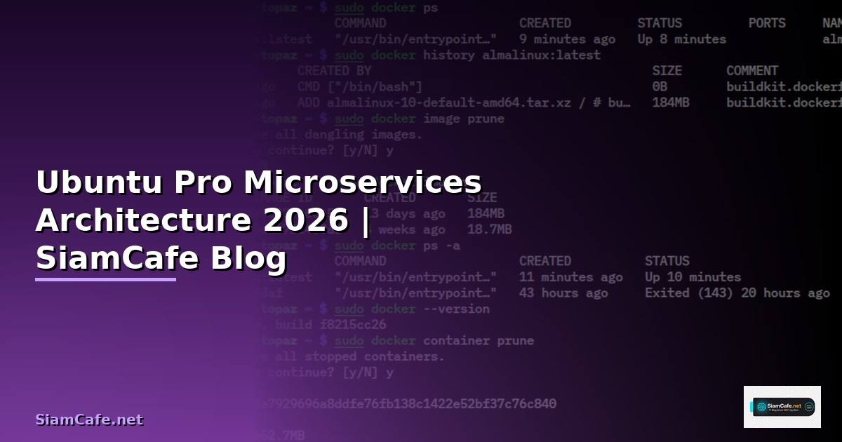 Ubuntu Pro Microservices Architecture