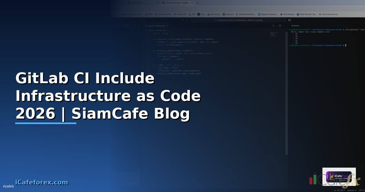 GitLab CI Include Infrastructure as Code