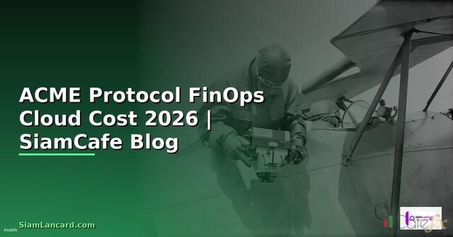 ACME Protocol FinOps Cloud Cost