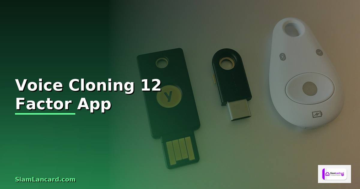 Voice Cloning 12 Factor App —