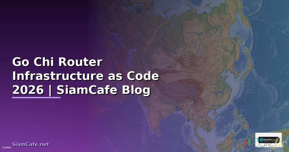 Go Chi Router Infrastructure as Code — คู่มือฉบับสมบูรณ์ 2026