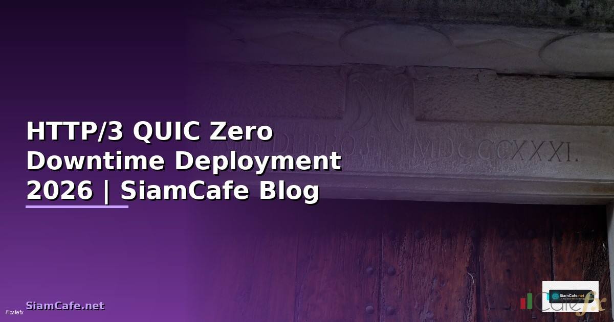 HTTP/3 QUIC Zero Downtime Deployment