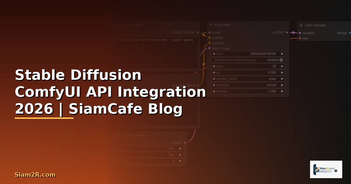 Stable Diffusion ComfyUI API Integration เชื่อมต่อระบบ — คู่มือฉบับสมบูรณ์ 2026