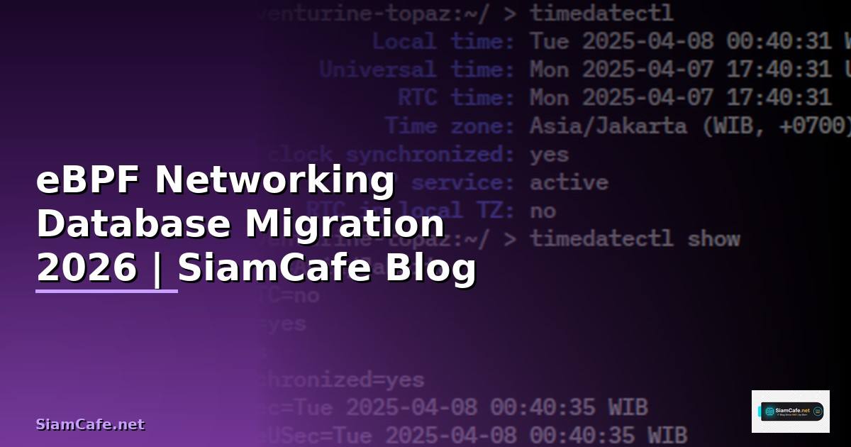 eBPF Networking Database Migration