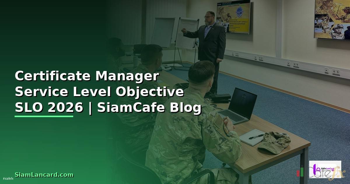 Certificate Manager Service Level Objective SLO
