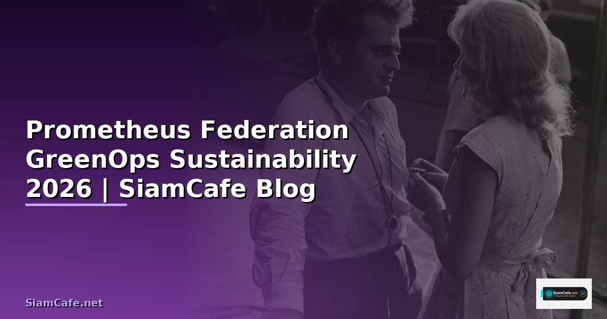 Prometheus Federation GreenOps Sustainability