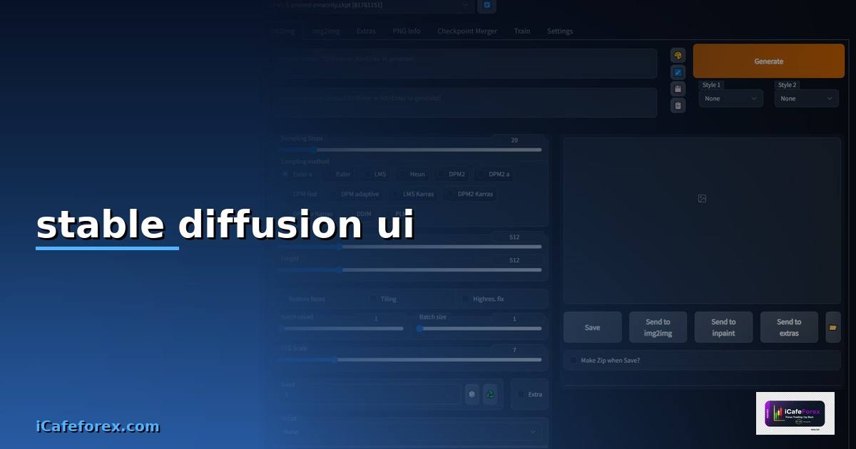 stable diffusion ui — วิธีตั้งค่าและใช้งานจริงพร้อมตัวอย่าง