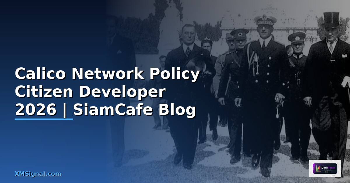 Calico Network Policy Citizen Developer