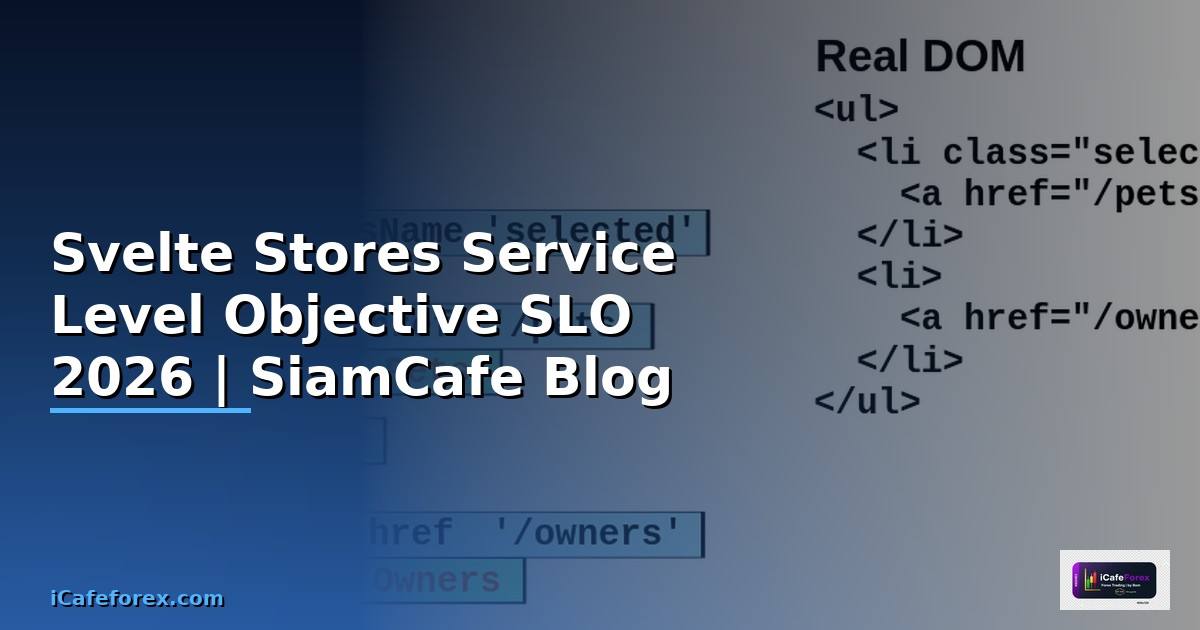 Svelte Stores Service Level Objective SLO