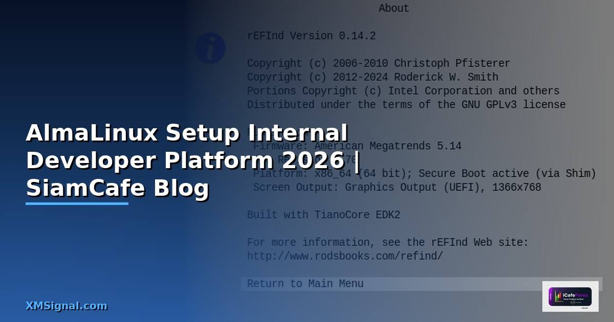 AlmaLinux Setup Internal Developer Platform