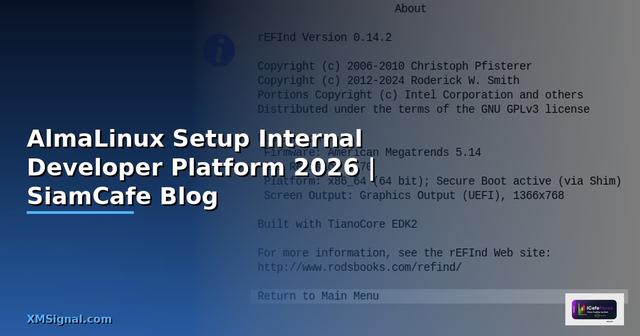 AlmaLinux Setup Internal Developer Platform