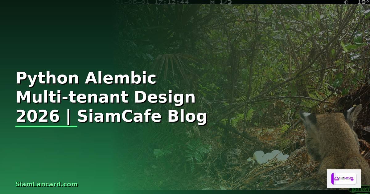 Python Alembic Multi-tenant Design