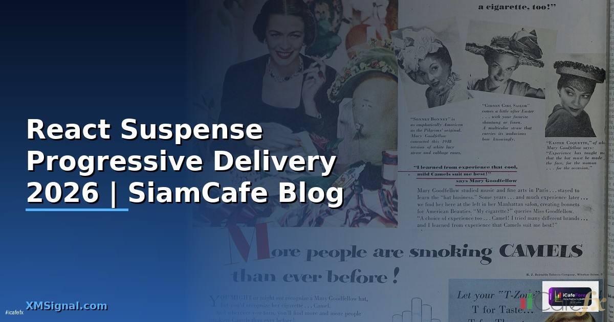 React Suspense Progressive Delivery — คู่มือฉบับสมบูรณ์ 2026