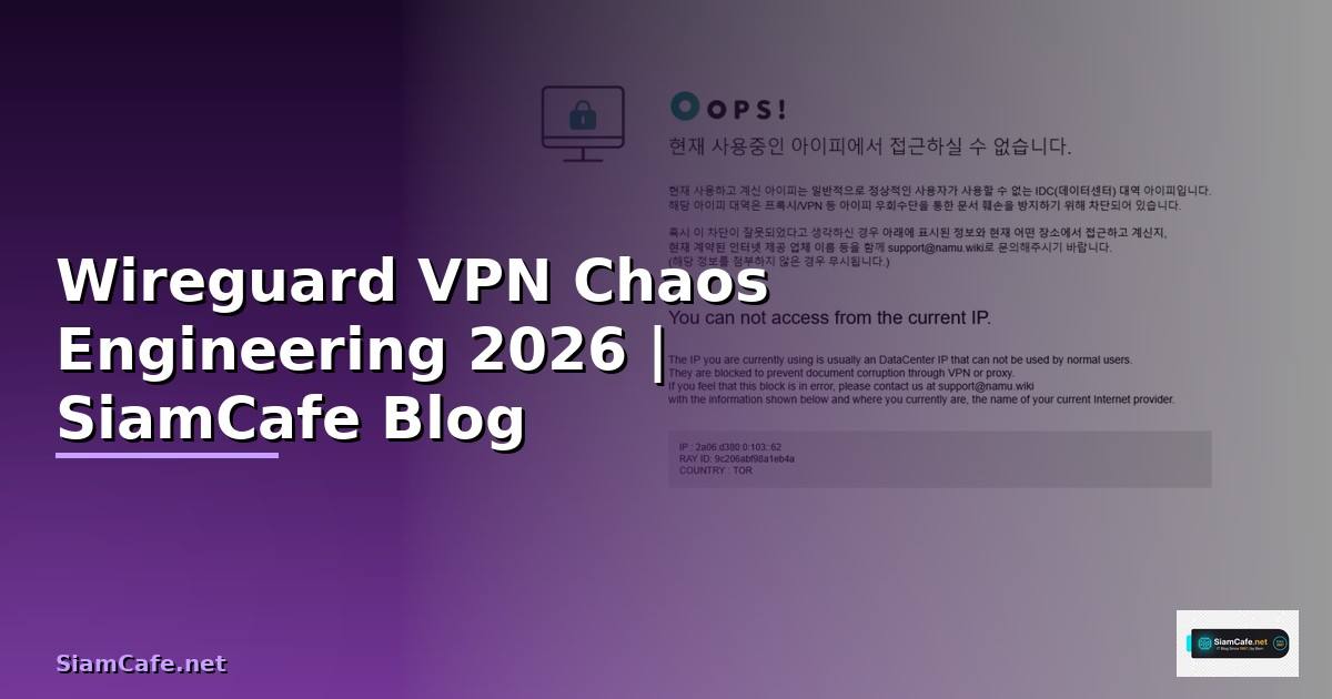 Wireguard VPN Chaos Engineering