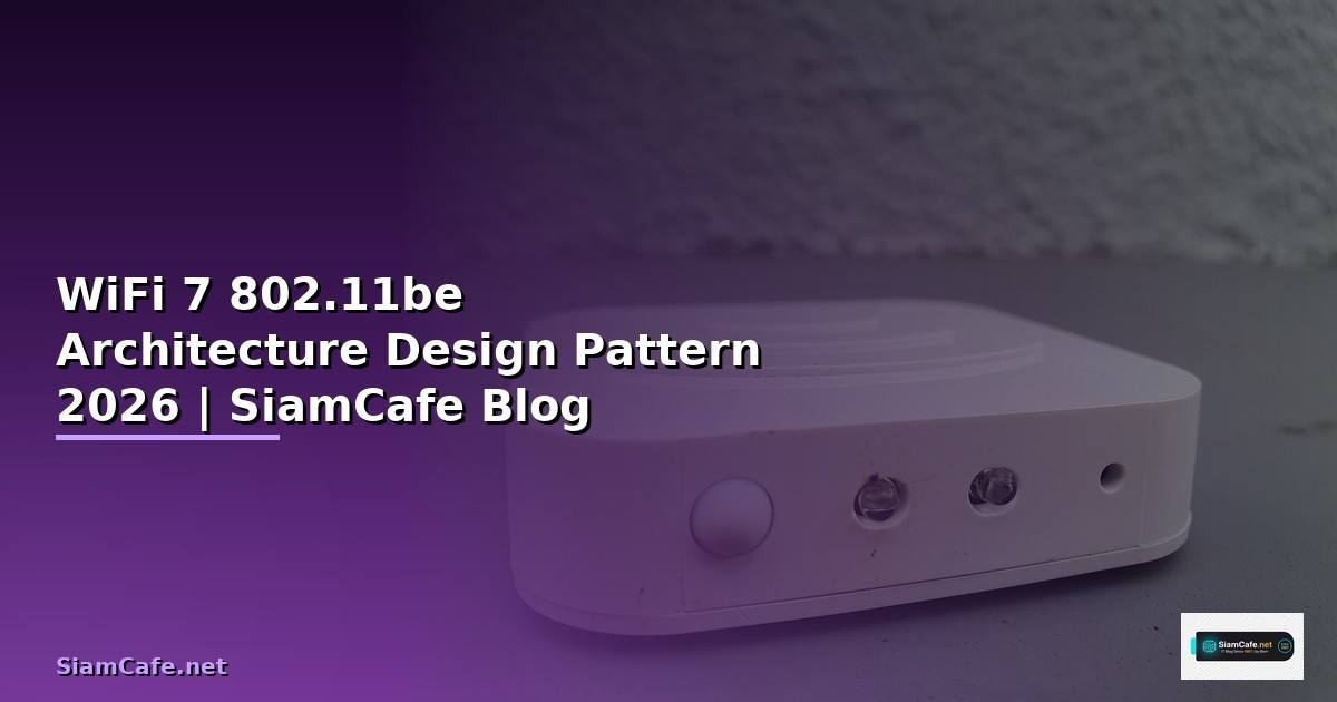 WiFi 7 802.11be Architecture Design Pattern