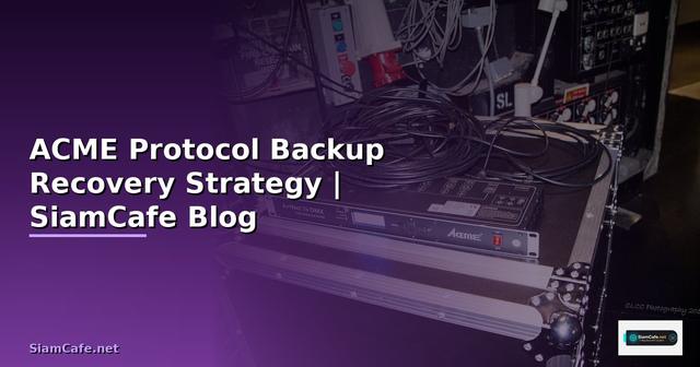 ACME Protocol Backup Recovery Strategy