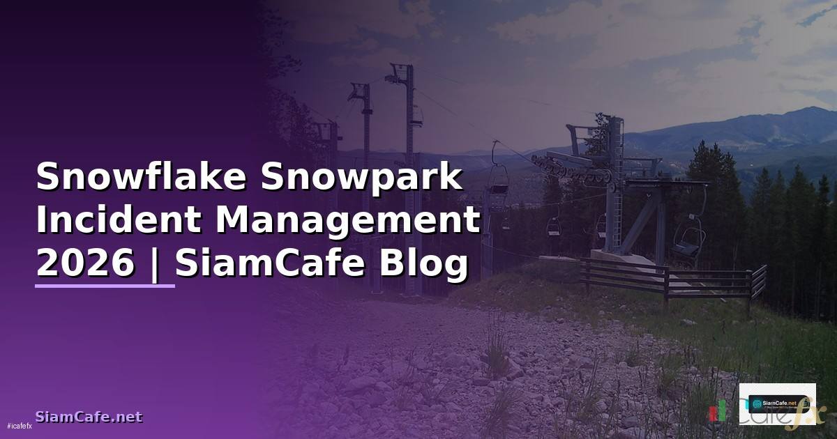 Snowflake Snowpark Incident Management