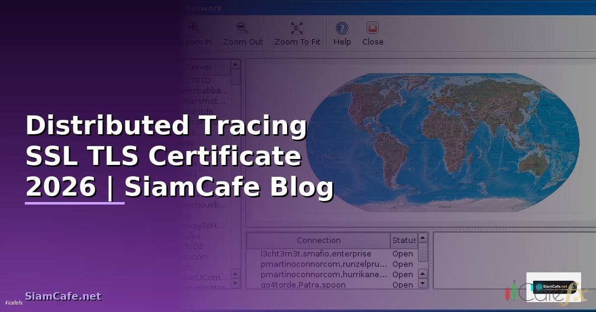 Distributed Tracing SSL TLS Certificate