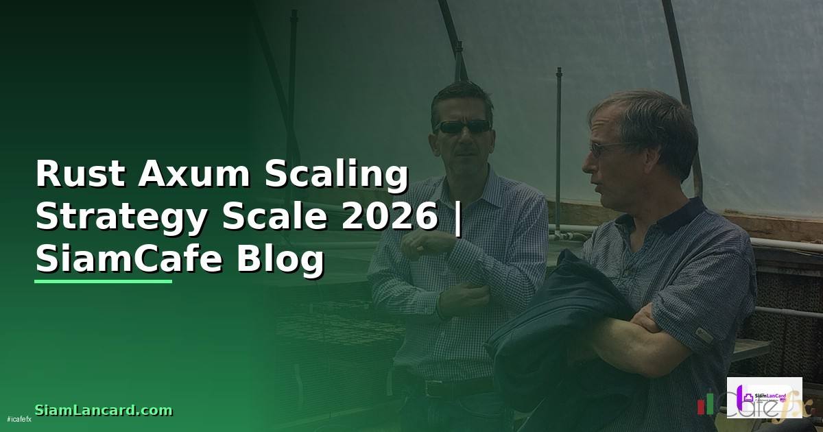 Rust Axum Scaling Strategy วิธี Scale