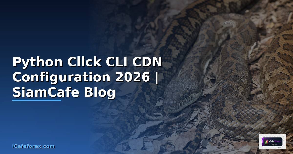 Python Click CLI CDN Configuration — คู่มือฉบับสมบูรณ์ 2026