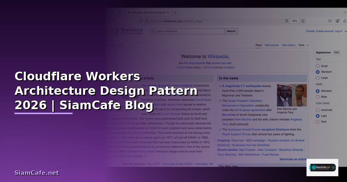 Cloudflare Workers Architecture Design Pattern