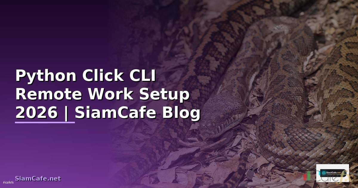 Python Click CLI Remote Work Setup
