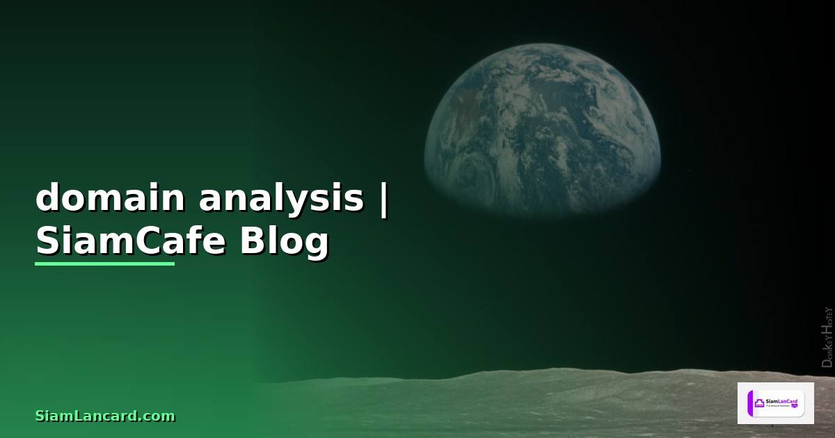domain analysis คือ