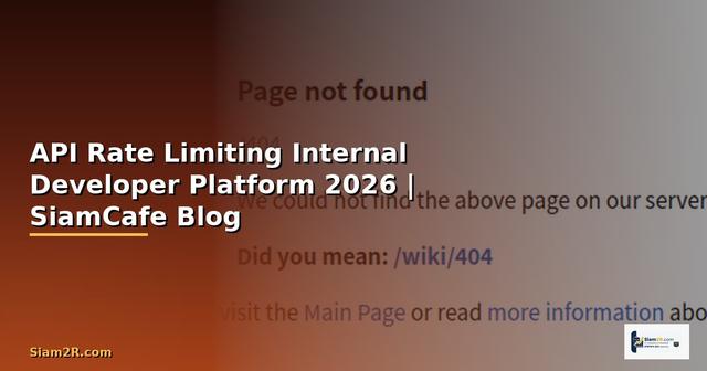 API Rate Limiting Internal Developer Platform