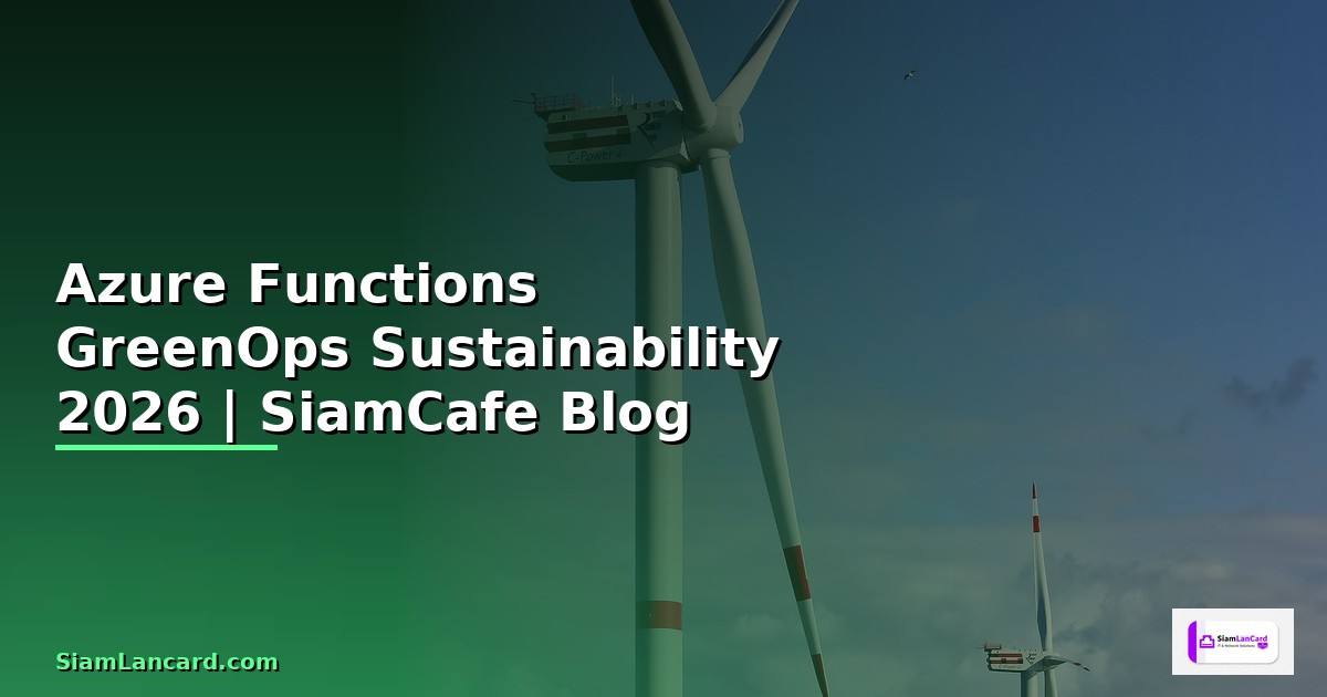 Azure Functions GreenOps Sustainability