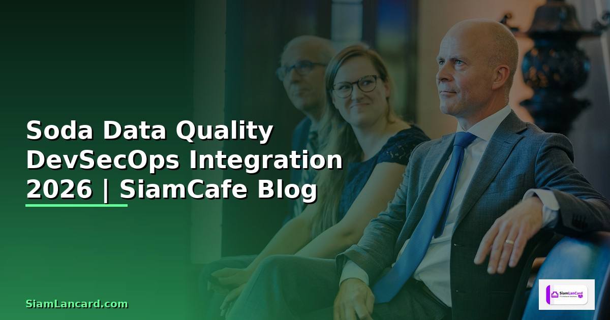 Soda Data Quality DevSecOps Integration
