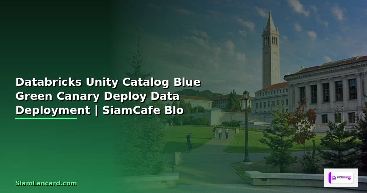 Databricks Unity Catalog Blue Green Canary